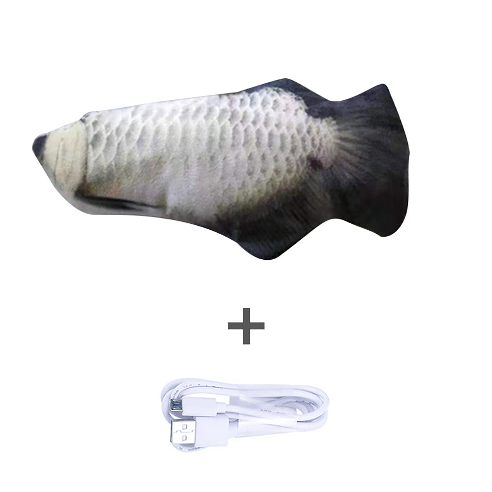 Poisson Électronique Sautillant pour Chat – Jouet Interactif Automatique Sans Herbe à Chat, Rechargeable USB