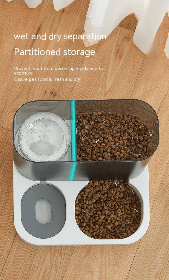 Distributeur Automatique Double — Nourriture & Eau Fraîche pour Animaux Domestiques