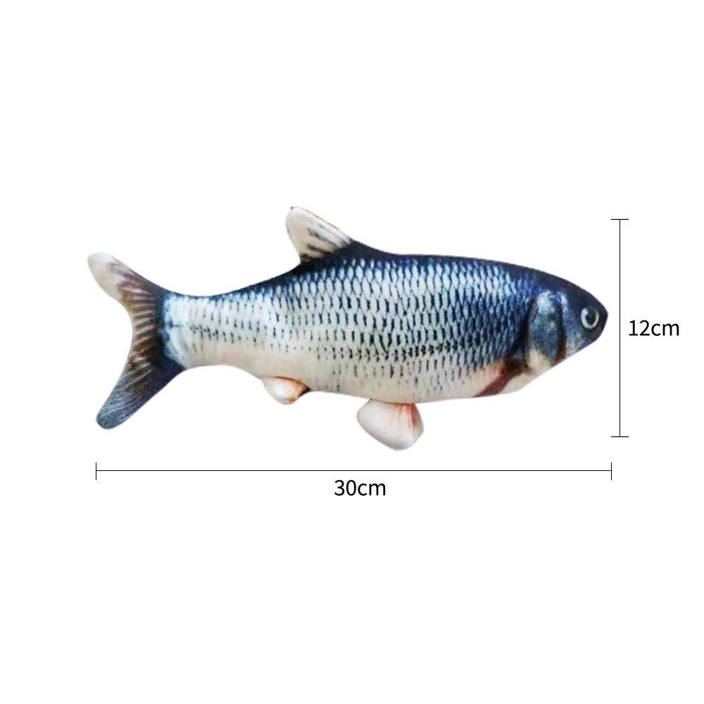 Poisson Électronique Sautillant pour Chat – Jouet Interactif Automatique Sans Herbe à Chat, Rechargeable USB