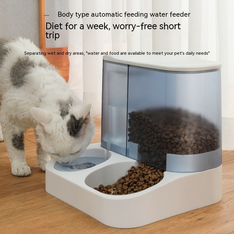 Distributeur Automatique Double — Nourriture & Eau Fraîche pour Animaux Domestiques