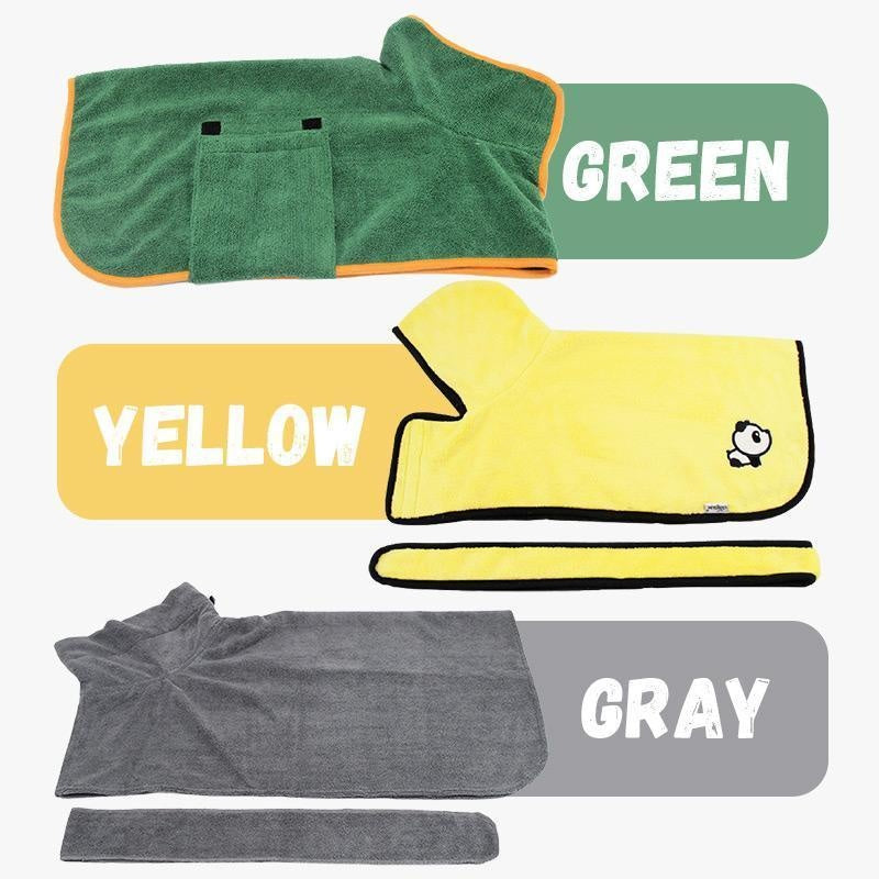 Peignoir Séchage Rapide pour Chien – Microfibre Ultra-Absorbante & Confort Premium