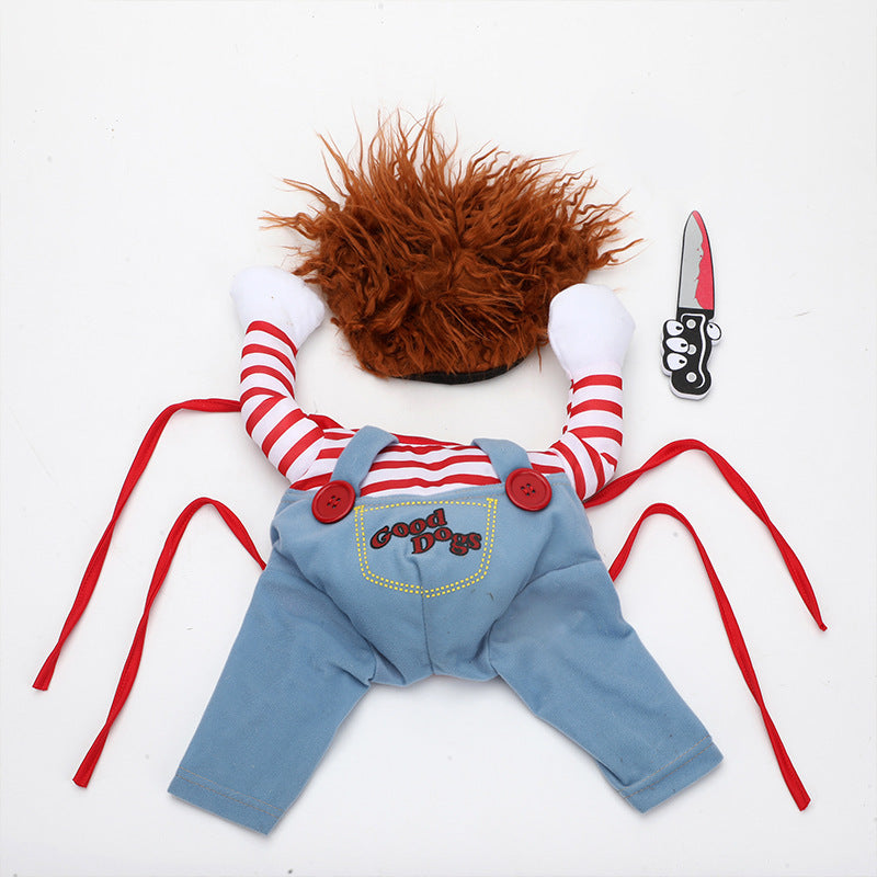 Déguisement d’Halloween pour Chiens et Chats – Costume Drôle et Réglable pour Fêtes et Cosplay