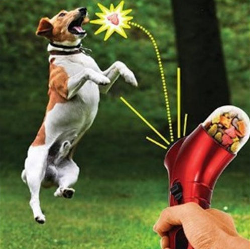 Lanceur de Friandises pour Chiens et Chats – Jouet Interactif Portable avec Poignée Ergonomique