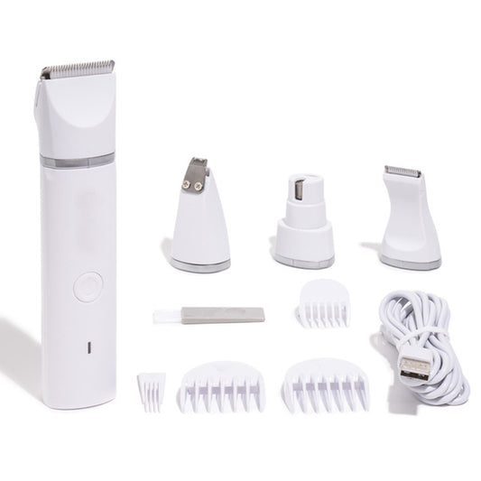 Tondeuse 4-en-1 Rechargeable pour Chiens et Chats – Coupe, Finition et Lime à Griffes Professionnelle