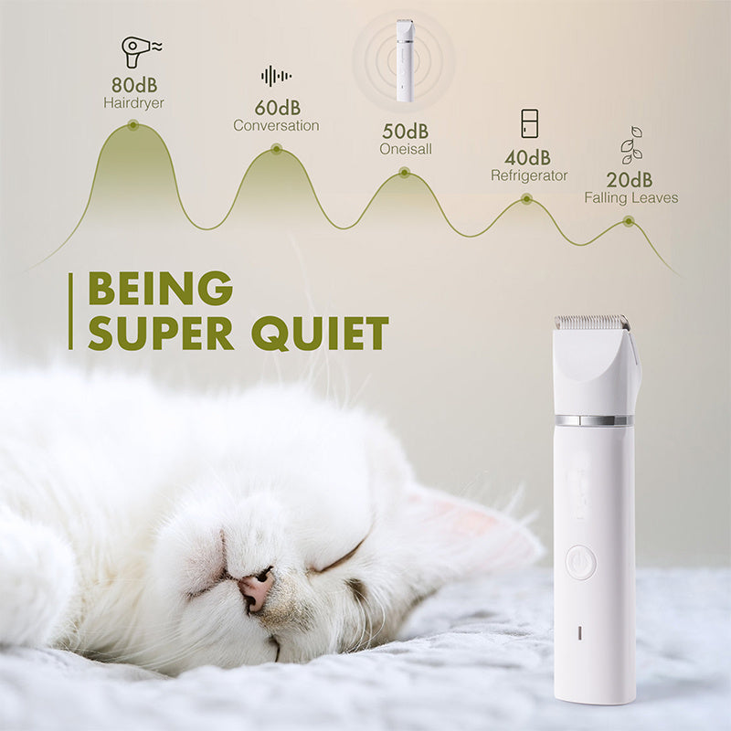 Tondeuse 4-en-1 Rechargeable pour Chiens et Chats – Coupe, Finition et Lime à Griffes Professionnelle