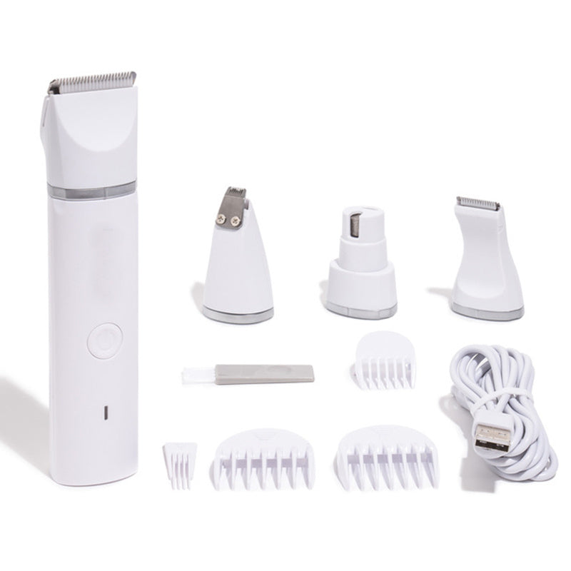 Tondeuse 4-en-1 Rechargeable pour Chiens et Chats – Coupe, Finition et Lime à Griffes Professionnelle