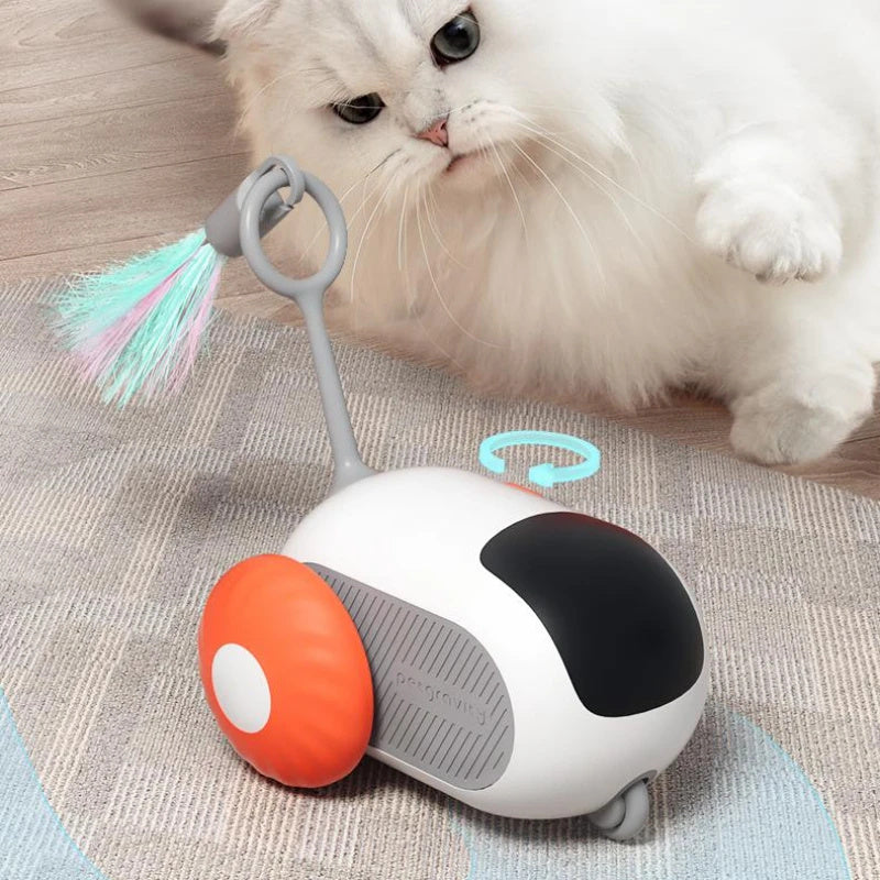 Voiture Interactive Télécommandée pour Chat – Jouet Intelligent Rechargeable pour Chasse et Jeu