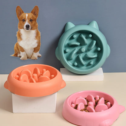 Gamelle Anti-Glouton pour Chiens et Chats – Mangeoire Interactive Anti-Vomissements et Anti-Etouffement
