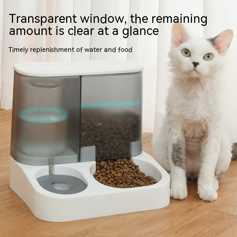 Distributeur Automatique Double — Nourriture & Eau Fraîche pour Animaux Domestiques