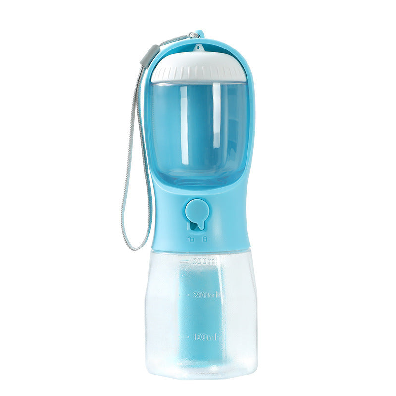 Gourde Multifonction 3-en-1 pour Chien – Eau, Croquettes et Sacs à Déjections – Portable et Pratique