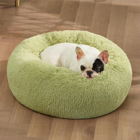 Panier Douillet Antidérapant pour Chien – Rond, Uni et Ultra Moelleux