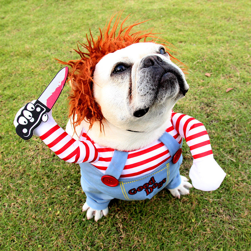 Déguisement d’Halloween pour Chiens et Chats – Costume Drôle et Réglable pour Fêtes et Cosplay