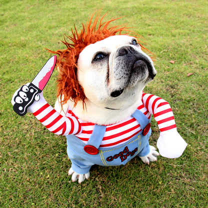 Déguisement d’Halloween pour Chiens et Chats – Costume Drôle et Réglable pour Fêtes et Cosplay