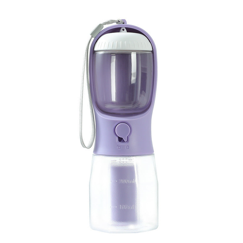 Gourde Multifonction 3-en-1 pour Chien – Eau, Croquettes et Sacs à Déjections – Portable et Pratique