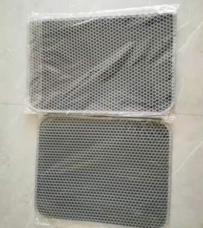 Tapis de Litière Double Couche pour Chats – Lavable, Pliable et Anti-Saleté