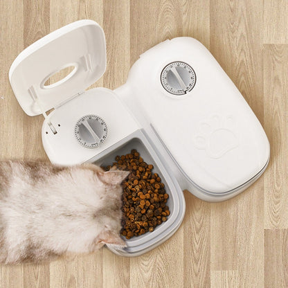 Distributeur Automatique Intelligent pour Animaux – Nourrisseur & Abreuvoir 2-en-1 pour Chats et Chiens