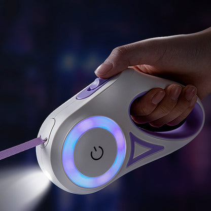 Laisse Rétractable avec Collier Intégré – Traction Automatique pour Chiens et Chats