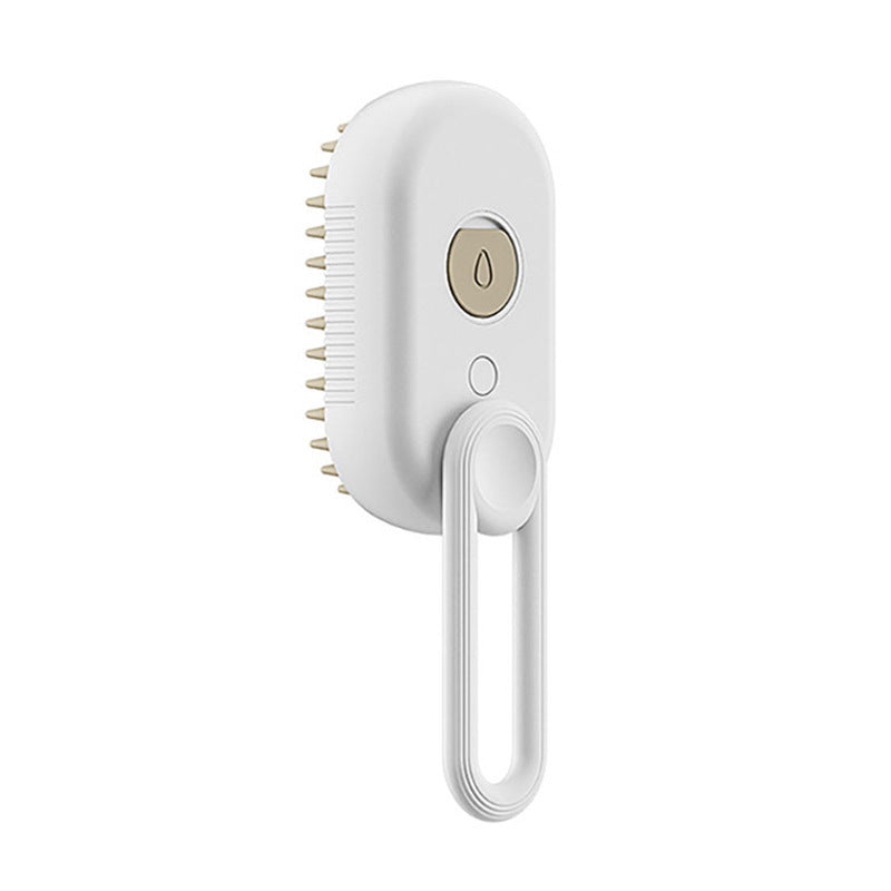 Brosse Vapeur 3-en-1 pour Chat et Chien — Brosse Électrique avec Pulvérisation, Massage, Toilettage et Retrait des Poils