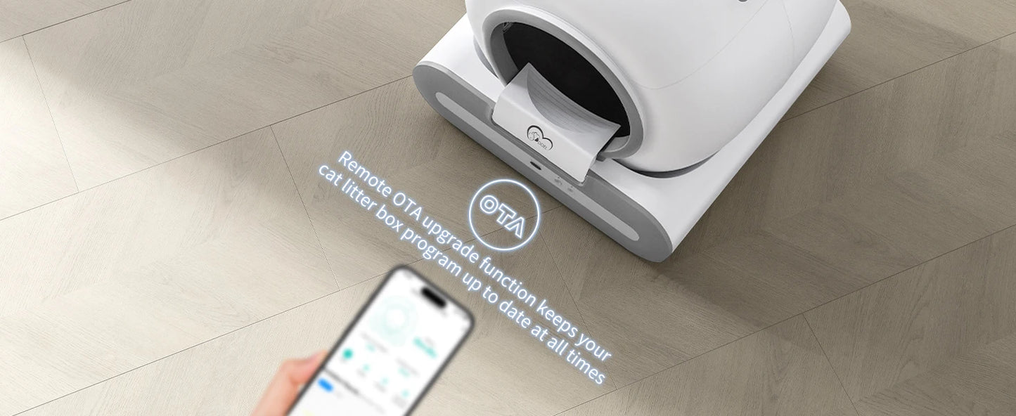 Litière Automatique Intelligente DOEL pour Chat – Nettoyage Automatique, Contrôle via Application, Idéale pour Grands Chats