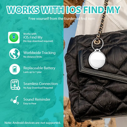 Mini traceur GPS intelligente iTag – Localisation iOS pour animaux