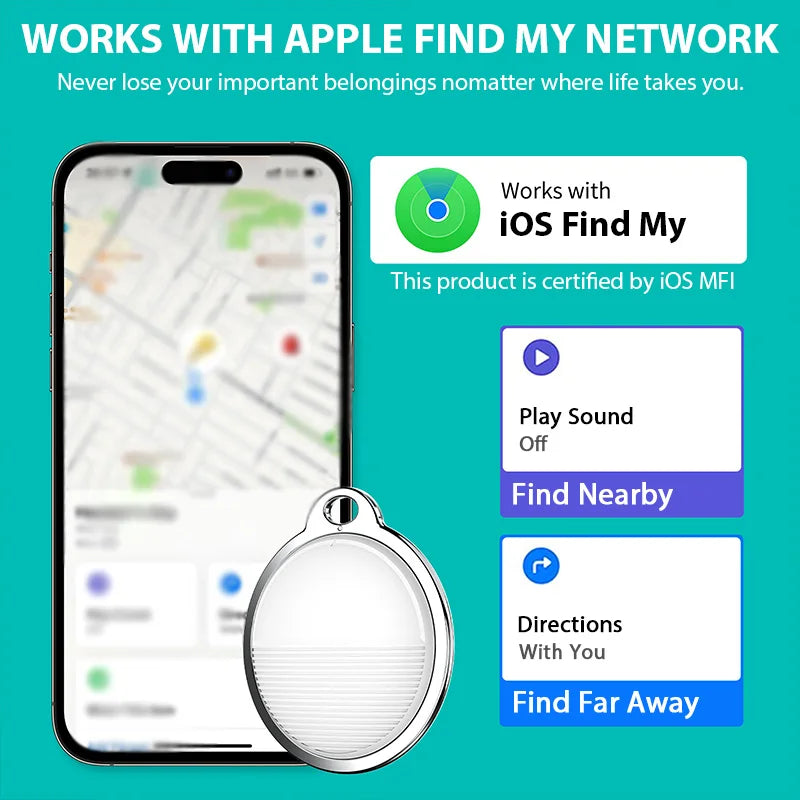 Mini traceur GPS intelligente iTag – Localisation iOS pour animaux