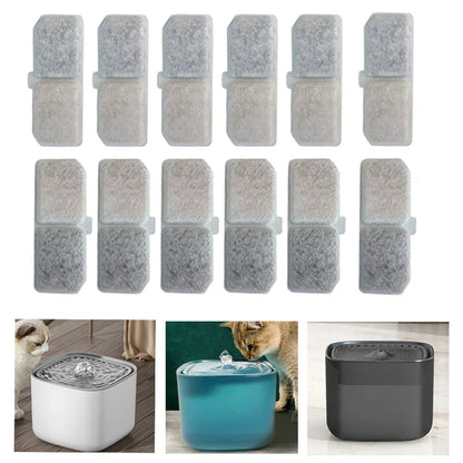 12 filtres pour fontaine à eau pour chat – Accessoires de rechange
