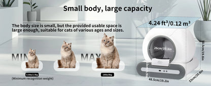 Litière Automatique Intelligente DOEL pour Chat – Nettoyage Automatique, Contrôle via Application, Idéale pour Grands Chats