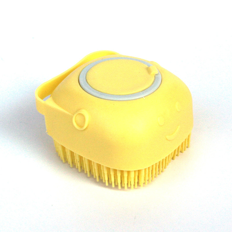 Gant Brosse de Bain en Silicone pour Chiens et Chats – Brosse de Massage Multifonction avec Réservoir de Shampoing