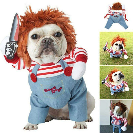 Déguisement d’Halloween pour Chiens et Chats – Costume Drôle et Réglable pour Fêtes et Cosplay