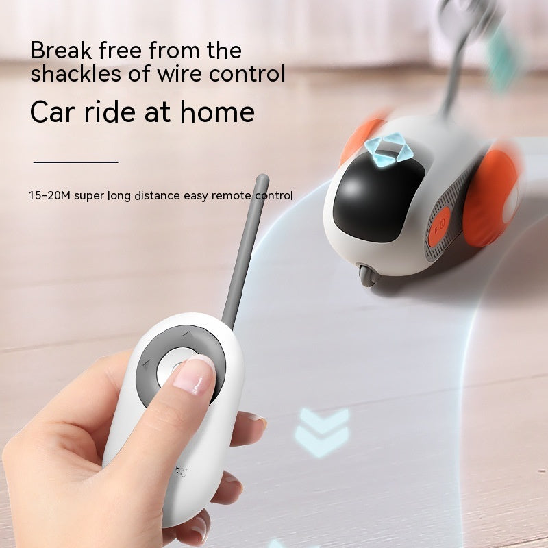 Voiture Interactive Télécommandée pour Chat – Jouet Intelligent Rechargeable pour Chasse et Jeu