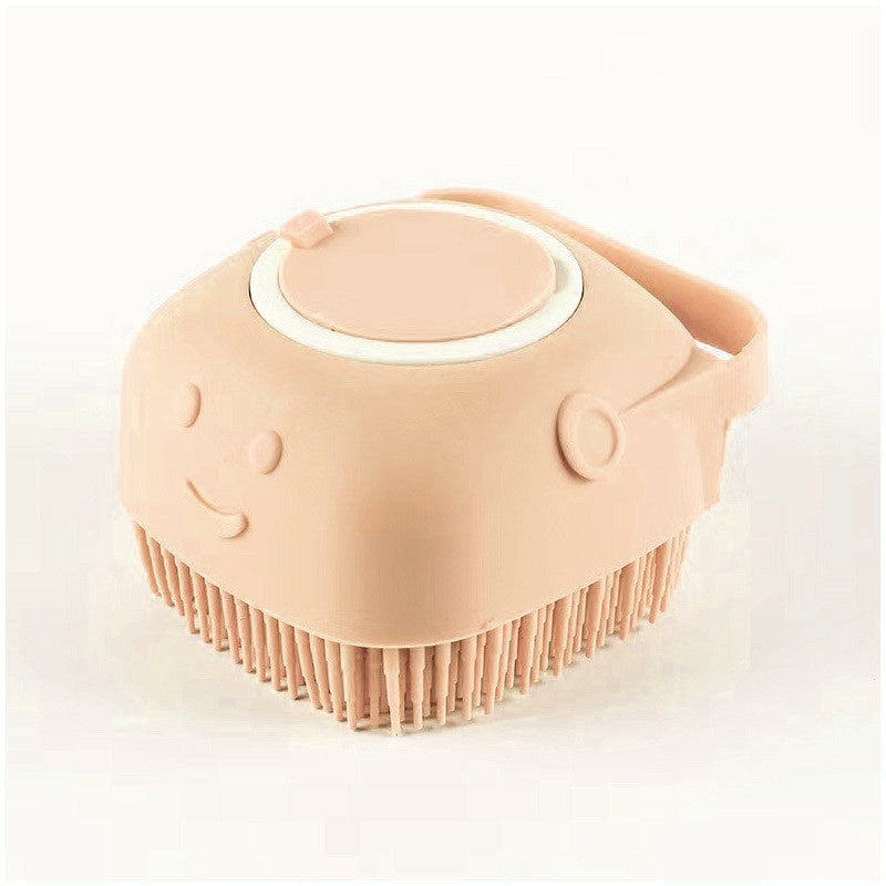 Gant Brosse de Bain en Silicone pour Chiens et Chats – Brosse de Massage Multifonction avec Réservoir de Shampoing